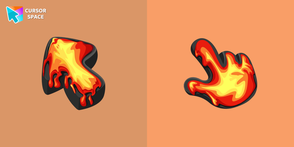 Lava Texture cursor cursor pack